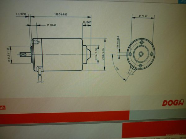 Motor Doga enfestadeira Cosmotex e Lectra