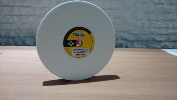 Rebolo Branco reto de 5" para esmeril